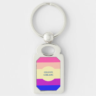 Porte-clés Rayures Colorées Brillantes-Été-