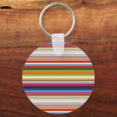 Porte-clés Rayures colorées chaudes (Recto)