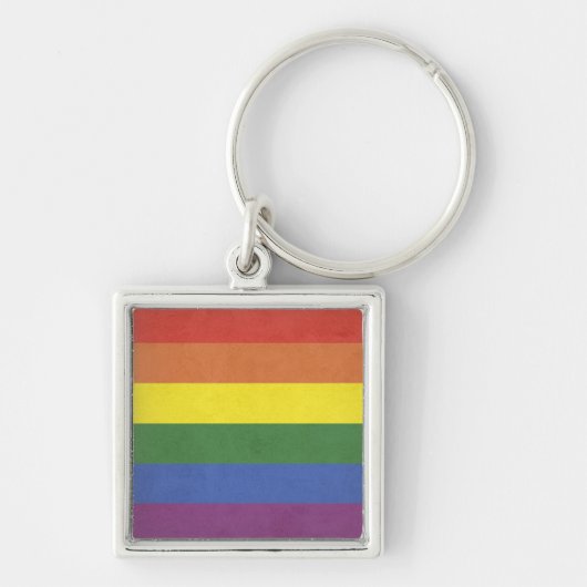 Porte-clés Rayures d'arc-en-ciel (Devant)