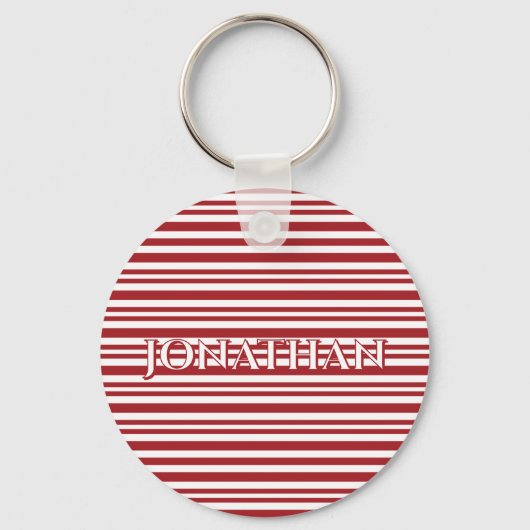 Porte-clés Rayures de Canne à Sucre de Noël (Recto)