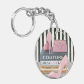 Porte-clés Rayures de couture d'Apple sauvage | - chaussures (Devant gauche)