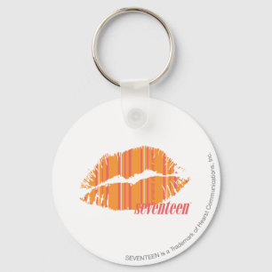 Porte-clés Rayures minces oranges