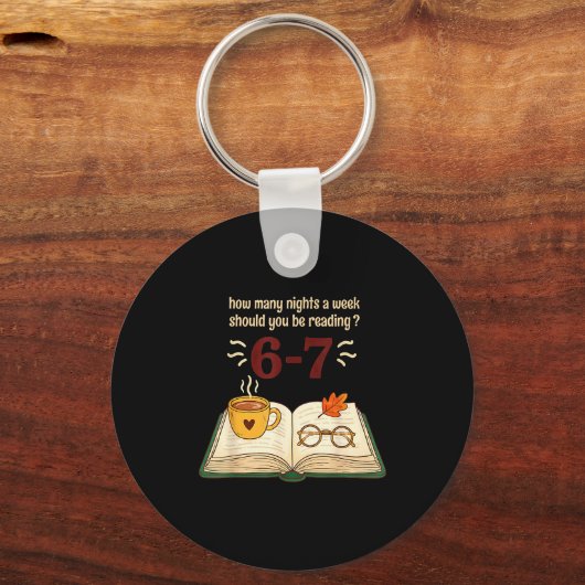 Porte-clés Read 6–7 Nights Funny Reading  (Recto)