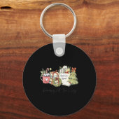 Porte-clés Reading All The Way Christmas Book Lover For Women (Recto)