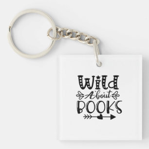Porte-clés Reading Art Wild About Books