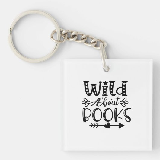 Porte-clés Reading Art Wild About Books (Devant)