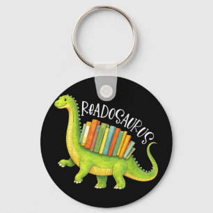 Porte-clés Readosaurus drôle de dinosaure amateur de livres b