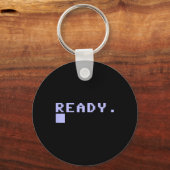 Porte-clés Ready C64 Home Computer 80's Retro Gamer Coder Mem (Recto)