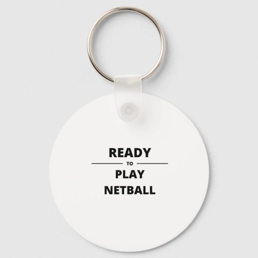 PORTE-CLÉS READY TO PLAY NETBALL (Recto)