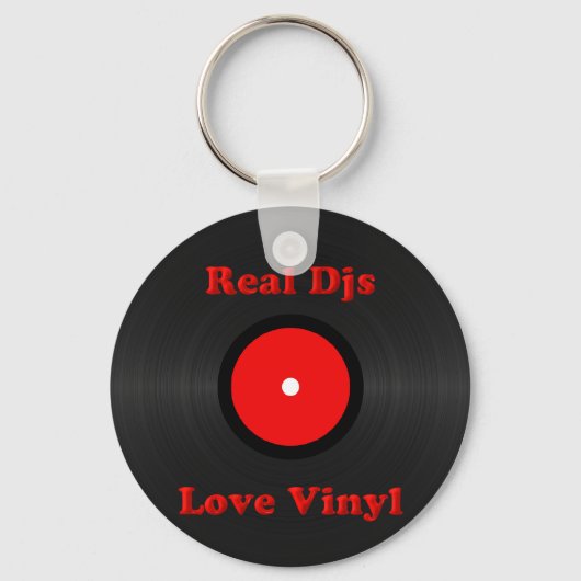 Porte-clés Real Djs Love Vinyl Keychain (Recto)