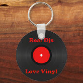 Porte-clés Real Djs Love Vinyl Keychain (Recto)