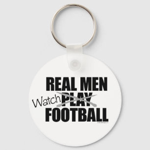 Porte-clés Real Men Watch Football Keychain