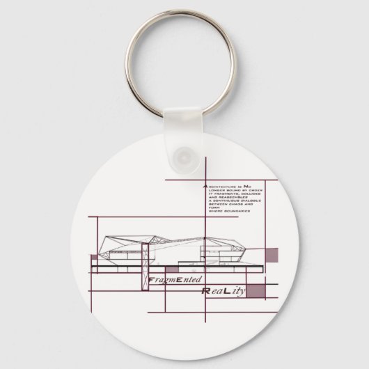 Porte-clés Réalité fragmentée - Expression architecturale (Recto)