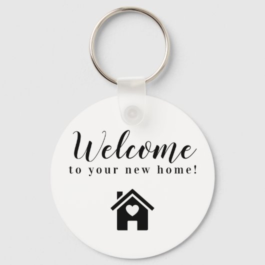 Porte-clés Realtor Closing Gift Welcome to your New Home  (Recto)