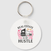 Porte-clés Realtor Real Estate Is My Hustle (Recto)