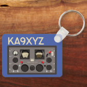 Porte-clés Récepteur radio classique Hammarlund SP-600Radio (Recto)