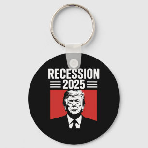Porte-clés Récession 2025 Merci Trump Ironique politique drôl