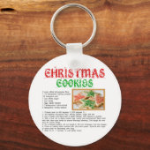 Porte-clés Recette Cookies de Noël (Recto)