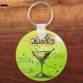 Porte-clés Recette de cocktail Martini (Recto)