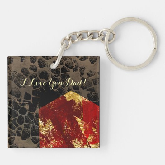 Porte-clés Réchauffement climatique - Maison en feu - Fête du (Dos)