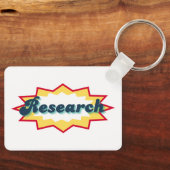 Porte-clés Recherche, design pop de bande dessinée (Recto)