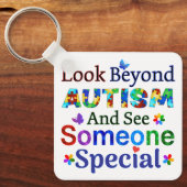Porte-clés Rechercher au-delà de l'AUTISME (Recto)
