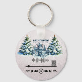 Porte-clés Rechercher, "Let it Snow" Porte - clé (Recto)