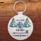 Porte-clés Rechercher, "Let it Snow" Porte - clé (Verso)