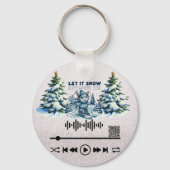 Porte-clés Rechercher, "Let it Snow" Porte - clé (Verso)