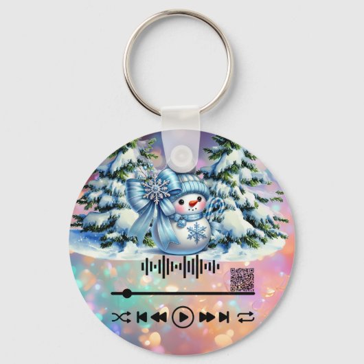 Porte-clés Rechercher, Porte - clé de Noël blanc (Verso)