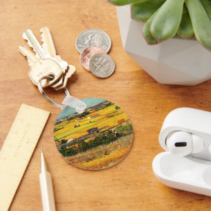 Porte-clés Récolte à La Crau, Montmajour par Vincent van Gogh