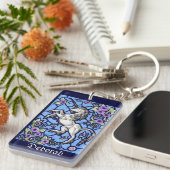 Porte-clés Rectangle acrylique Porte - clé Virginsnowe (Devant droit)