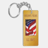 Porte-clés Rectangle de la MARINE des États-Unis (rectangle r (Devant gauche)