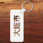 Porte-clés Rectangle de Porte - clé japonais d'Osaka (Verso)