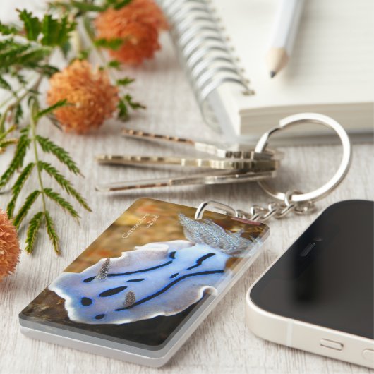 Porte-clés Rectangle de willani de Chromodoris Keych (double (Devant droit)