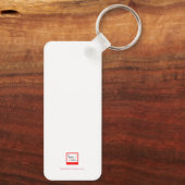 Porte-clés rectangle en aluminium Halloween pour m (Verso)