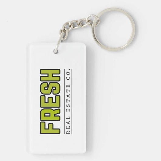 Porte-clés rectangle FRESH (Dos)