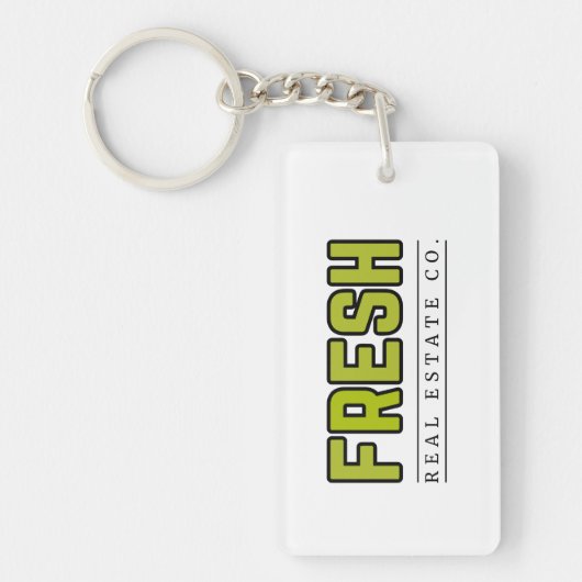 Porte-clés rectangle FRESH (Devant)