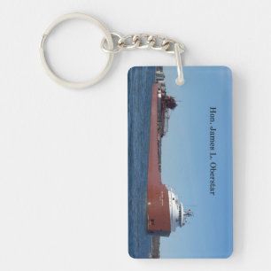 Porte-clés rectangle Hon James L. Oberstar
