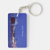 Porte-clés rectangle John G. Munson (Dos)