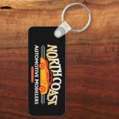 Porte-clés Rectangle métallique Porte - clé NCAM (Verso)