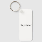 Porte-clés Rectangle Métallique Professionnel Simple 1,25" x (Recto)