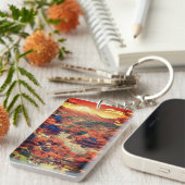 Porte-clés rectangle porte - clé acrylique annuel (Devant droit)