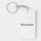 Porte-clés Rectangle Professionnel Simple 1,5" x 2,75" (Devant)