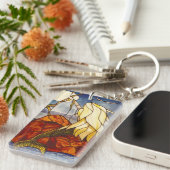 Porte-clés Rectangle - Style Verre Teinté Sirène (Devant droit)