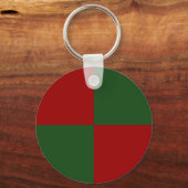 Porte-clés Rectangles rouge et vert (Recto)