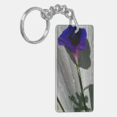 Porte-clés rectangulaire à fleurs de gloire du mat (Devant gauche)