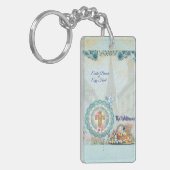 Porte-clés rectangulaire en acrylique de Pâques do (Devant gauche)