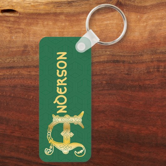 Porte-clés Rectangular Celtic Knot (Verso)