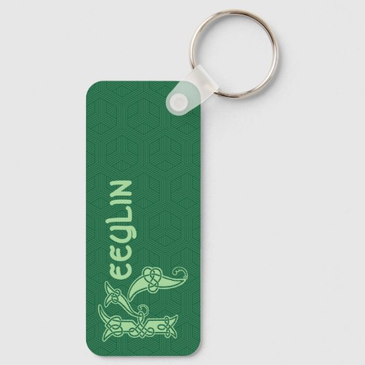 Porte-clés Rectangular Celtic Knot (Verso)